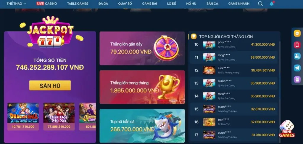 Đa dạng trò chơi máy đánh bạc tại 90ok bet